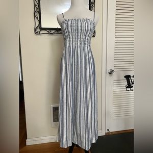 Faherty NEW dress blue indigo stripe